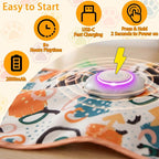 Interactive Cat Toy for Indoor Cats,Rechargeable Touch Activated Hide and Seek Cat Toys with Bird Squeaky, 2000 mAh Battery, Cats Feather Toy with 4 Cat Wands Colorful，for All Breeds