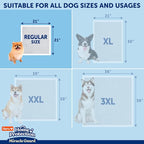 Hartz Miracle Guard Dog and Puppy Dog Pads Max Absorbency 24 Hour Use Odor Eliminating No Leaks, Regular Size 25 Count