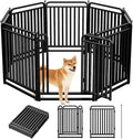 Thickened Metal Tube Dog Playpen Outdoor, Low Threshold Dog Pen, Heavy Duty 40" H 8 Panels for Pet Playpens Indoor, Portable Pet Fence for Yard RV Camping