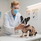 Kuoser Recovery Suit for Dogs, Comfy Dog Recovery Suit Female Doggie Onesie for Surgery, Post-Op Onesie for Female & Male Dogs, Soft Protective Wear, BrownLeopard XXL