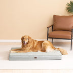 EHEYCIGA Orthopedic Dog Bed Extra Large with Removable Washable Cover,41x27 | Egg Crate Foam Support,Durable Oxford fabric,Non-Slip Bottom,Machine Washable,Soft Waterproof Plush Pet Bed Mat For Crate