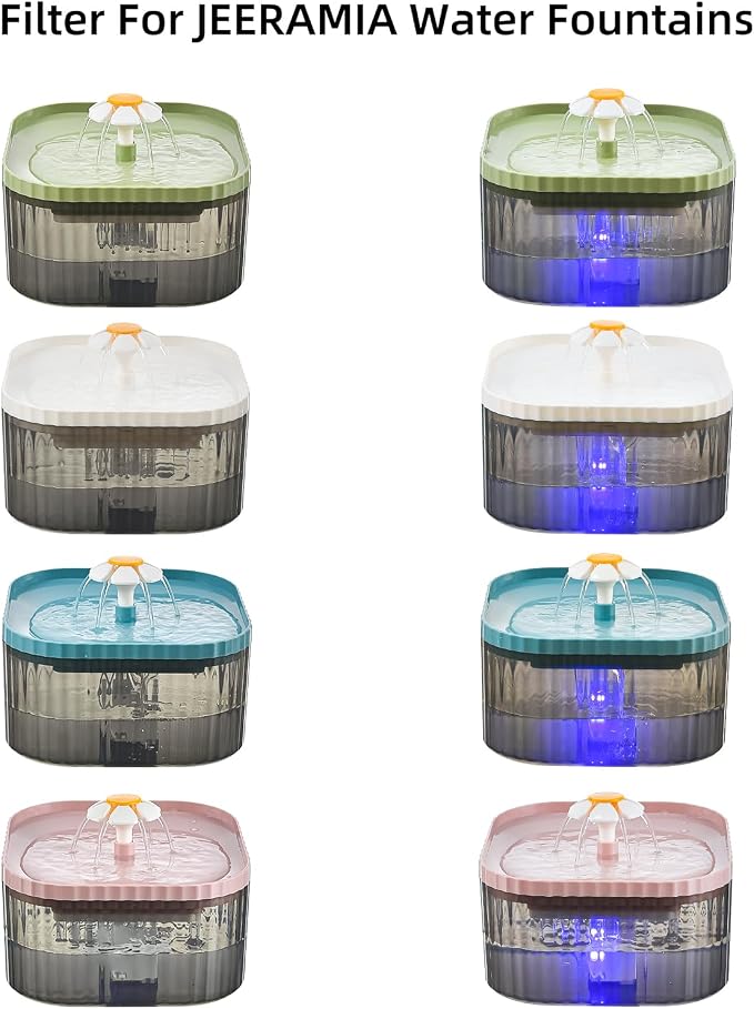 Cat Water Fountain Replacement Filters 8 Pcs