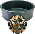 Pet Crock Bowl – Thick Durable Plastic Non-Tip Food & Water Dish for Dogs, Cats & Small Animals – Indoor/Outdoor – Chew Resistant, Easy Clean (Green, Large 48oz)