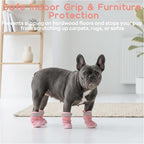 Allroaring Durable Dog Boots for Hiking Dog Shoes for Hot Pavement, Pink 2# | Water Resistant, Anti-Slip Rugged Sole, Sturdy Construction, Trail Walking, Abrasion Resistant, Breathable, Outdoor Adventure