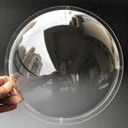 8 Inch 200mm Diameter Clear Crystal Dome Acrylic Cover, Transparent Camera Replacement Plastic Plexi Glass Lens Cap Dustproof Security Camera Dome Cover, Pet Dog Fence Window Skylight Window