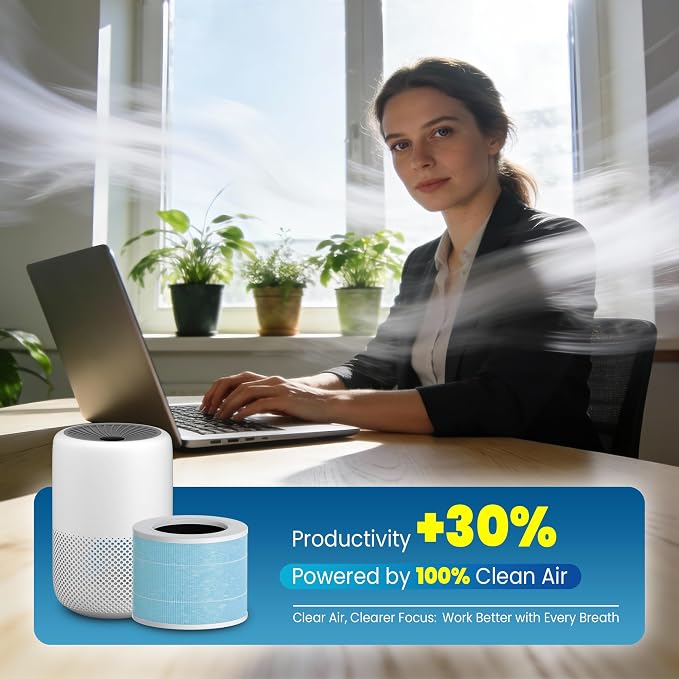 Core Mini Filter Replacement for LEVOIT Core mini-P Air Purifier,Blue | 2 filter & 10 fragrance Sponge，3-in-1 filtration, great high-efficiency materials with activated carbon，by Improvedhand