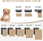 Smiry Waterproof Dog Bed Cover, Reversible Pet Blanket for Sofa Couch | Soft Washable Dog Blanket, Leakproof Couch Cover for Dogs Cats & Furniture Protection, 82x82, Camel/Beige