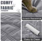 Smiry Waterproof Dog Bed Cover, Reversible Pet Blanket for Sofa Couch | Soft Washable Dog Blanket, Leakproof Couch Cover for Dogs Cats & Furniture Protection, 52x82, Grey/Grey