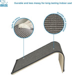 Best Pet Supplies Catify Cat Scratching Ramp - Gray | Heavy Duty Sisal, Non-Slip, Durable, Furniture Protector, Floor Carpet Scratcher, For Kittens and Cats