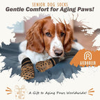 Anti Slip Dog Socks to Prevent Licking Paws, Dog Shoes for Hot/Cold Pavement, Dog Boots on Hardwood Floors, Traction Control Dog Booties & Paw Protectors for Small Medium Large Senior Dogs