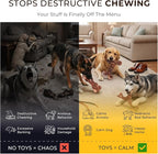Kseroo 6-Pack Bacon Flavored Dog Chew Toys for Aggressive Chewers, Brown-XL | Indestructible, Heavy Duty, Rock-Hard Solid Nylon Bones for Medium & Large Dogs 25-90lbs, Tough, Long-Lasting, Keep Them Busy
