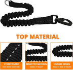 Long Dog Leash 15 FT: Heavy Duty Rope Leashes for Dogs Training with Swivel Lockable Hook Reflective Threads Bungee and Padded Handle - Dog Lead for Large Small Medium Dogs Outside Walking Hiking