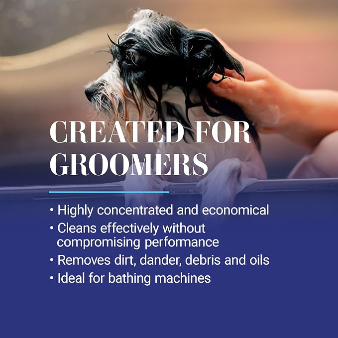 Chris Christensen SmartWash 50 Grooming Shampoo Jungle Apple, Groom Like a Professional, Delightfully Fragranced and Concentrated, Suitable for All Coats, Made in The USA, Gallon