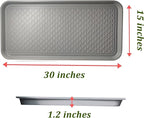 Large Multifunctional Boot Tray 2 Pack Boot Mat Washable Indoor or Outdoor Tray Mat Doormats for Shoes Boots Plants Pots Paint Tins Pet Bowls Car Storage, 30 x 15 x 1.2 Inches