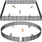 32 Inch Dog Playpen Outdoor, 40 Panels Puppy Playpen Heavy Duty Dog Play Pen Indoors, Rust Resistant Dog Pen for Large/Medium/Small Dogs, Dog Fence for RV Camping