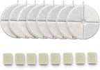 Cat Water Fountain Filter,8 Pack FS30PRO Cat Fountain Filter Replacement, 8 PCS Filters & 8 PCS Sponge Set for Stainless Steel Cat Dispenser
