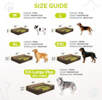 Waterproof Orthopedic Dog Bed for Extra Large Sized Dogs | Memory Foam Pet Bed Sofa with Bolster, Dog Couch with Washable Cover & Non-Slip Bottom, 48x30 Inch, Dark brown