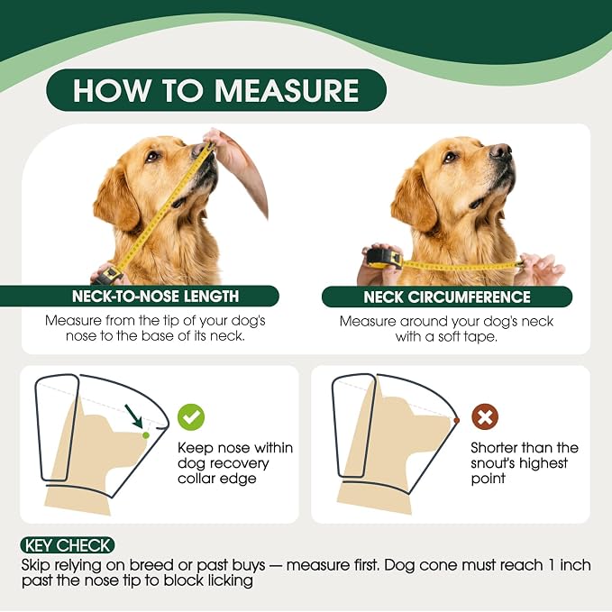 Dog Cone Collar After Surgery for Medium Dogs, Adjustable Soft Recovery Cone for Dogs to Stop Licking Biting, Comfortable Pet Elizabethan Alternative for Wound Healing