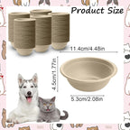 Disposable Pet Food Bowls, Thickened Disposable Pet Bowls, 200pcs Pet Disposable Feeding Bowls for Kittens, Puppies, Wet and Dry Food (220ml/8oZ)