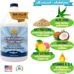 Bodhi Dog Natural Oatmeal Dog Shampoo & Conditioner - Hypoallergenic Formula - Naturally Deodorize Dogs, Cats & Pets - Moisturizes Dry, Itchy & Sensitive Skin - Made in USA (1 Gallon)
