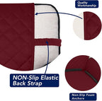 PureFit Reversible Quilted Couch Covers for Dogs Sofa Cover 4 Seater 88" | Red/Ivory, Water Resistant Couch Protector, Washable Pet Couch Cover with Non Slip and Elastic Straps For Kids