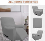 Easy-Going 100% Waterproof Recliner Chair Cover，1-Piece Recliner Slipcover | Dual Waterproof Couch Cover for Recliner，Leakproof Furniture Protector for Kids Pets Dog Cat Daily Stain, Light Fray