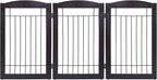 Spirich Freestanding Wire Pet Gate for Dogs, 30 inches Tall Dog Gate for The Houes, Doorway, Stairs, Pet Puppy Safety Fence, 3 Panels