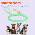 Viper Biothane K9 Working Dog Leash Waterproof Lead for Tracking Training Schutzhund Odor-Proof Long Line with Solid Brass Snap for Puppy Medium and Large Dogs, 20ft Sea Foam Green
