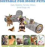 Cat Tunnel,Cat Tunnels for Indoor Cats,Tree Trunk Play Toy for Large Cats、Kitten and Other Small Animals to Chase and Play,Foldable Easy to Store,Cat Tube Toys Long 59"
