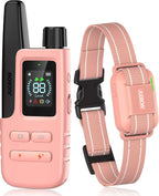 Dog Shock Collar - 4200FT Dog Training Collar with Remote for 5-120lbs Small Medium Large Dogs, IPX8 Waterproof E Collar with 4 Training Modes, Security Lock, Rechargeable Shock Collar Pink