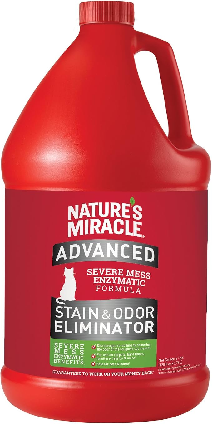 Nature’s Miracle Advanced Stain and Odor Eliminator Cat, For Severe Cat Messes