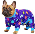 Spark Paws Dog Pajama, Dog Recovery Suit Male, Onesie, Ultra-Soft and 4-Way Stretch, for Small Medium and Large Breeds - Planets - XL