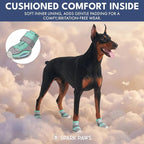 Spark Paws 365 Dog Shoes - All-Season Boots for Winter Snow & Hot Pavement | Water-resistant, anti-slip, stay-on straps - rain, ice & summer booties in one. Reflective; small, medium & large dogs