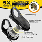 Fida Retractable Dog Leash Large Breed, Heavy Duty 16 ft Dog Walking Leash, up to 110 lbs, 360° Tangle Free, Black