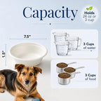 Kinn Kleanbowl Pet Bowl Stainless Steel Frame, 24 oz (Pack of 2) | Compostable Refills, Spill-Proof Stable, Disposable, Easy Cleaning, No Plastic
