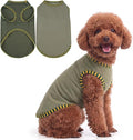 IECOii 2 Pack Dog Surgery Recovery Shirt Sleeveless Lightweight Dog Tshirt | T-Shirts with Stretch Fit,Gentle on Sensitive Skin,Anti-licking for Hot Spots,Shedding Control Tee,For Small to Giant Dogs