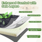 Waterproof Small Dog Bed Crate Pad 24", Washable Orthopedic Puppy Cat Mat | Outdoor Pet Bed Foam, Reversible Faux Leather & Flannel, Durable Removable Cover, Anti-Slip Kennel Pad 23"x17" Dark Gray