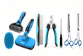 Dog Brush for Shedding,Deshedding Slicker Undercoat Rake Brush for Dog,8PCS | Cat Deshedding Brush,Dematting Tools for Dogs,Dog Comb,Nail Clipper for Short or Long Haired Dog Cat Rabbit Grooming At Home