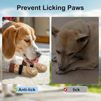 BEAUTYZOO 6PCS Dog Socks to Prevent Licking Paws, Anti Slip Dog Shoes for Hot Pavement Hardwood Floors, Traction Control Toe Grips Boots & Paw Protectors for Small Medium Large Senior Dogs, Khaki S