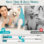 Supet Dog Grooming Hammock for Nail Trimming, Pet Grooming Hanging Harness | Restraint Dog Leashes Sling, Stress-Free Animal Holder Set for Clipping Nails, Ear & Eye Cleaning, Medicine(Coral Blue, 2XS)