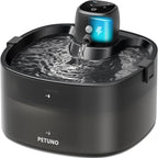 Cordless Cat Water Fountain, Battery Operated, Black, 78oz/2.3L | Wireless Cat Fountain Rechargeable 4000mAh, Motion Sensor, Ultra-Quiet Pump, Locking Lid, Automatic Pet Fountain