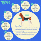 MIGOHI Warm Dog Coat Winter Dog Jacket,Waterproof Cold Weather Coats for Dogs,Fleece Jacket for Small Medium Large Dogs,Reflective Thick Fleece Vest with Leash Hole