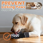 EXPAWLORER Dog Socks to Prevent Licking Paws with Grippers for Hot Pavement | For Hardwood Floors Anti Slip, Reflective Dog Boots & Paw Protectors Shoes Booties with for Senior Small Medium Large Dogs XS