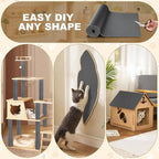 78.7"x15.8" Cat Scratching Mat Self Adhesive Furniture Protector Trim Fit | Stop Cat Scratching Furniture With Thick Felt Protector, Strong Adhesive, Easy Trim, Protects Couch Sofa Wall Instantly