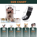 EXPAWLORER Dog Socks to Prevent Licking Paws with Grippers for Hot Pavement | For Hardwood Floors Anti Slip, Reflective Dog Boots & Paw Protectors Shoes Booties with for Senior Small Medium Large Dogs M