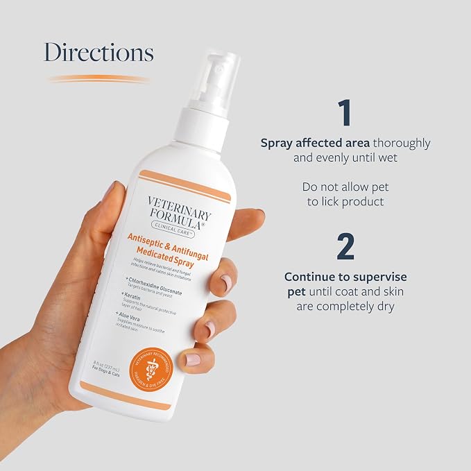 Veterinary Formula Clinical Care Antiseptic & Antifungal Spray, 8 fl oz