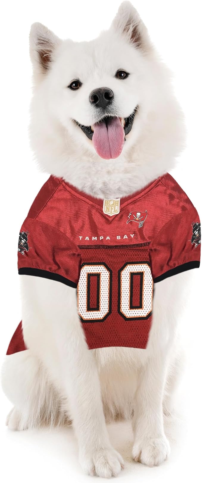 Pets First NFL Tampa Bay Buccaneers Dog Jersey, Size XX-Large, Football Shirt Costume for Pet, Dog Sports T-Shirt, NFL Team Clothing for Cats, Licensed Pet Apparel Available in 7 Sizes and 32 Teams