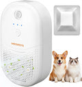 Meowant Cat Litter Odor Deodorizer, Negative Ion Air Purifier with Odor Deodorant Gel, 3 Auto Modes Pet Odor Eliminator with Sensor Monitor, Rechargeable Wireless Odor Remover for Multi-Pet Home