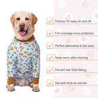 Dog Recovery Suit After Surgery Female Male, Medium Large Dog Neuter Shirt Cone Alternatives Prevent Licking Surgical Onesies (Brea, 5XL)