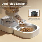VOLUAS Automatic Cat Feeder, 6L Timed Dry Food Dispenser for Cats & Dogs | Programmable Portion Control, Up to 4 Meals Daily, Dual Power Supply, Power-Off Memory, 10-Second Voice Recorder